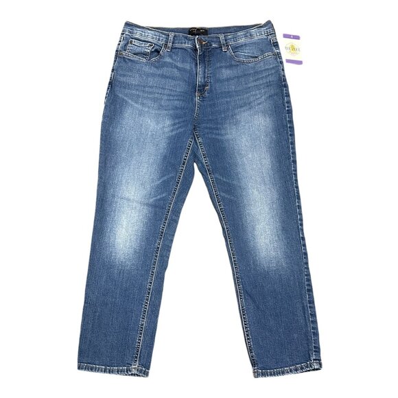 Banana Republic Girlfriend Jeans Womens 31/12 Petite High Rise Cropped Normcore - Picture 1 of 14
